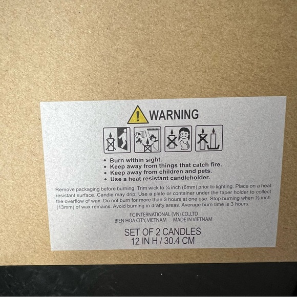 NEW Martha Stewart Christmas 12” Pastel Nutcracker Taper Candles Set - Picture 6 of 6